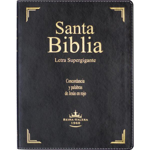 Biblia letra super gigante negro - RVR 1960 - Coffee & Jesus