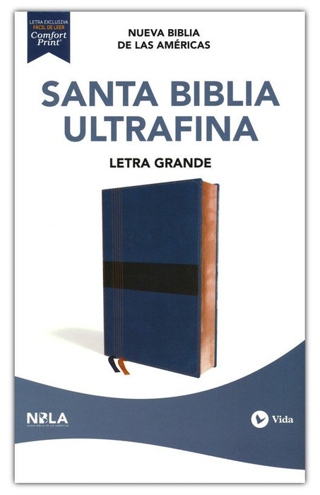 Biblia ultrafina letra grande / Azul - NBLA