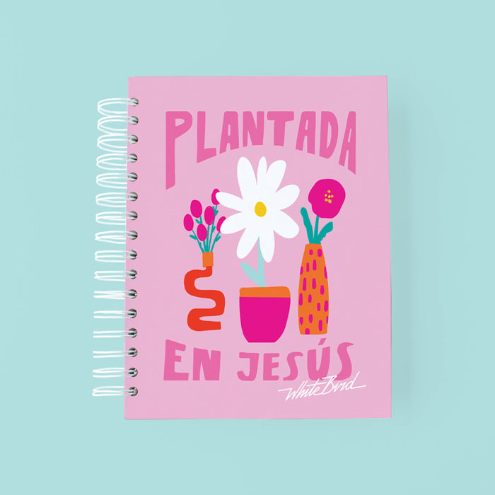 Journal abullonado Plantada en Jesús White Bird