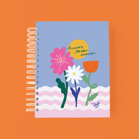 Cuaderno sencillo Haces todo nuevo  White Bird