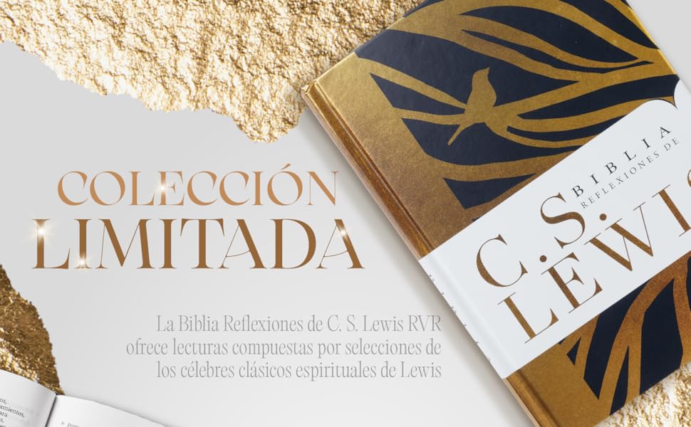 Biblia Reflexiones de C. S. Lewis Negro  Tapa dura - RVR1960