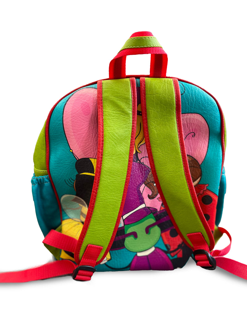Morral Bichos Freak para niños en cuero