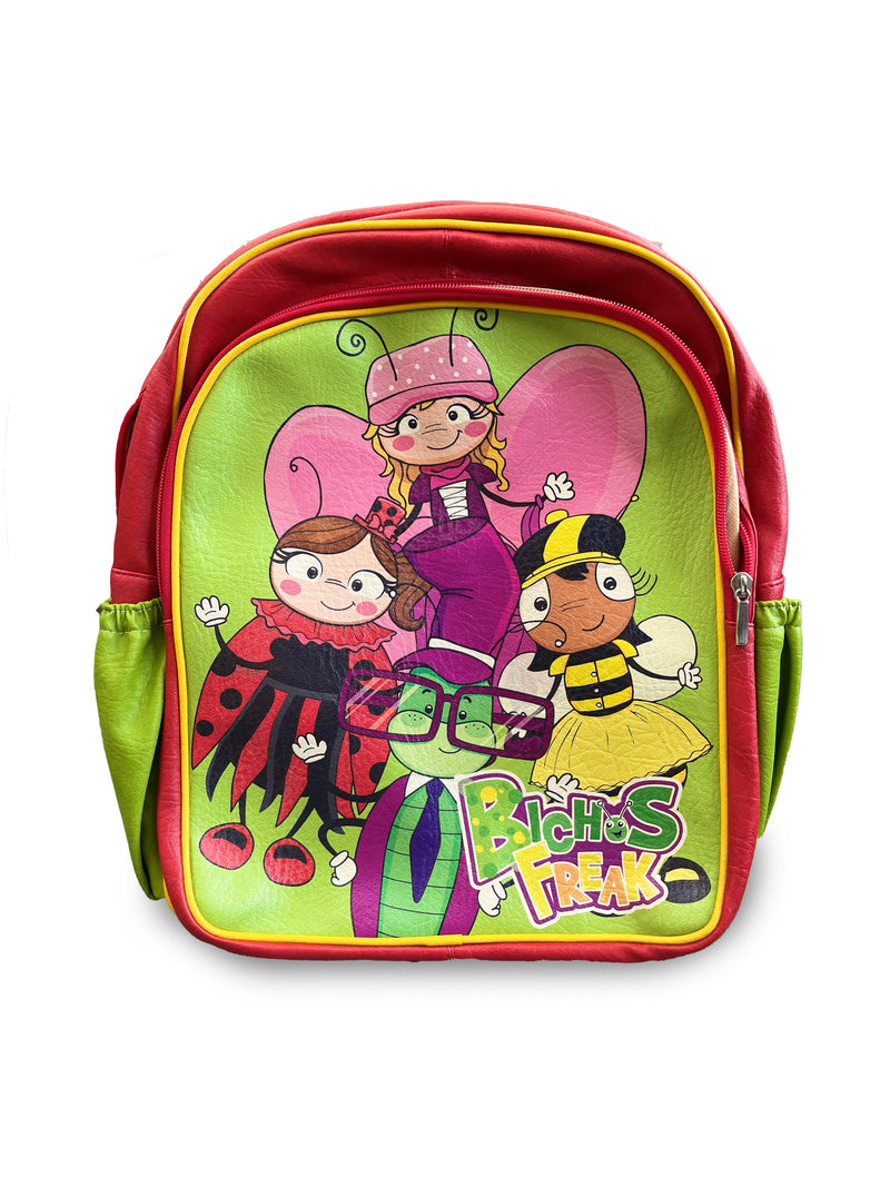 Morral Bichos Freak para niños en cuero