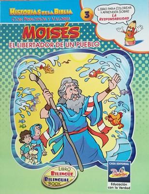Cartilla para colorear, Moises el libertador