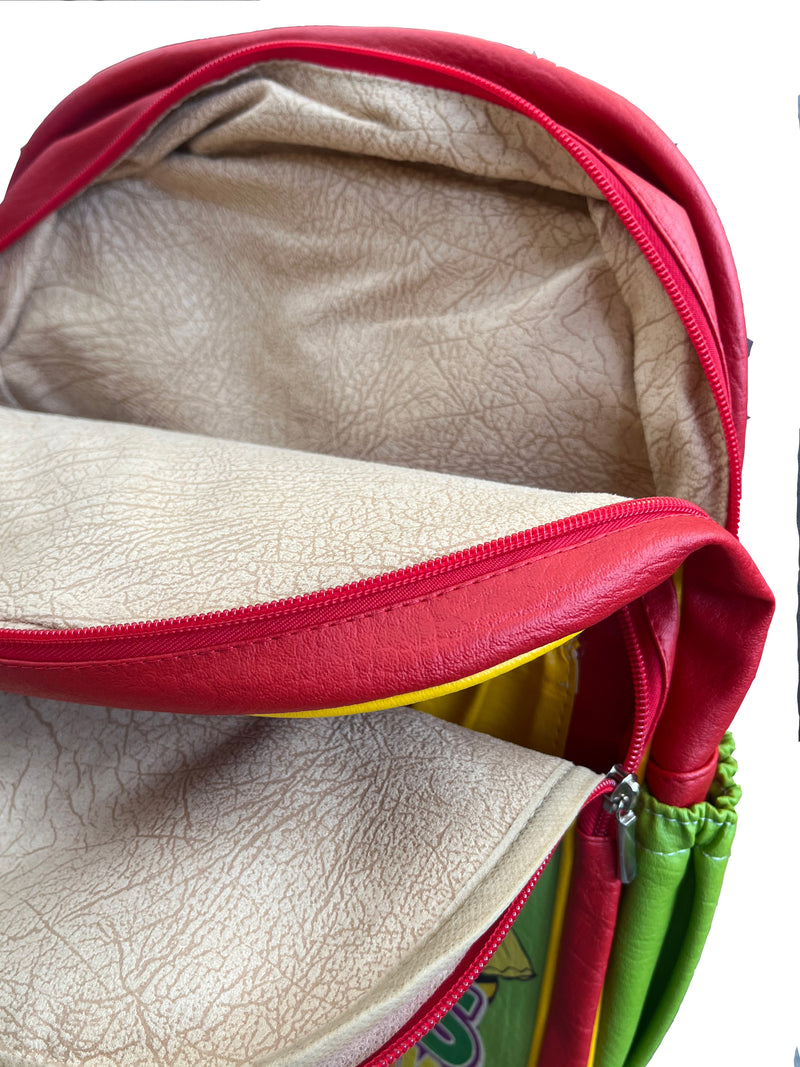 Morral Bichos Freak para niños en cuero