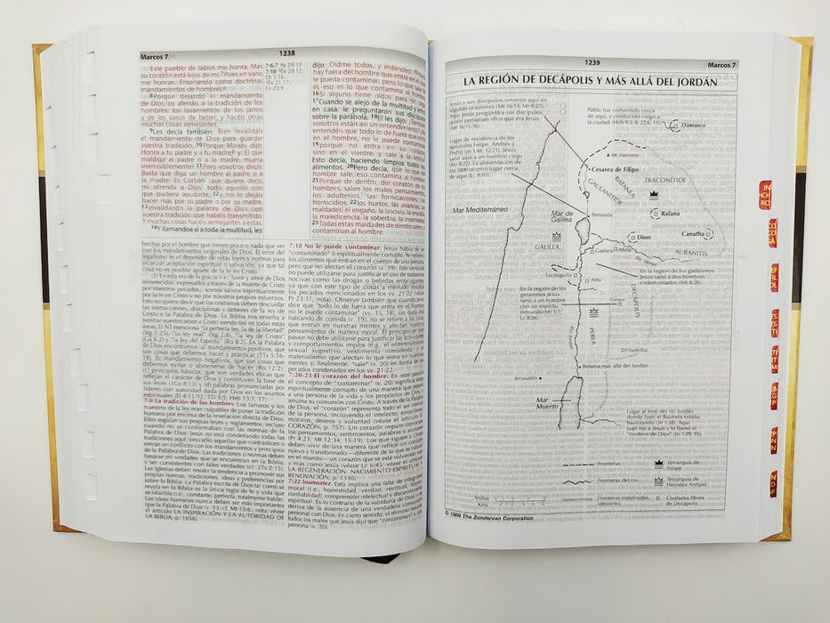 Vida plena Biblia de estudio con índice - RVR 1960