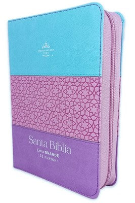 Biblia Tricolor Azul/Rosa/Lila - RVR 1960