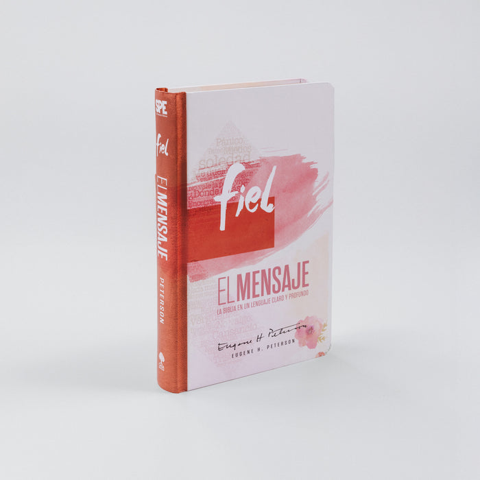 Biblia El Mensaje Pink Cross - Tapa Dura