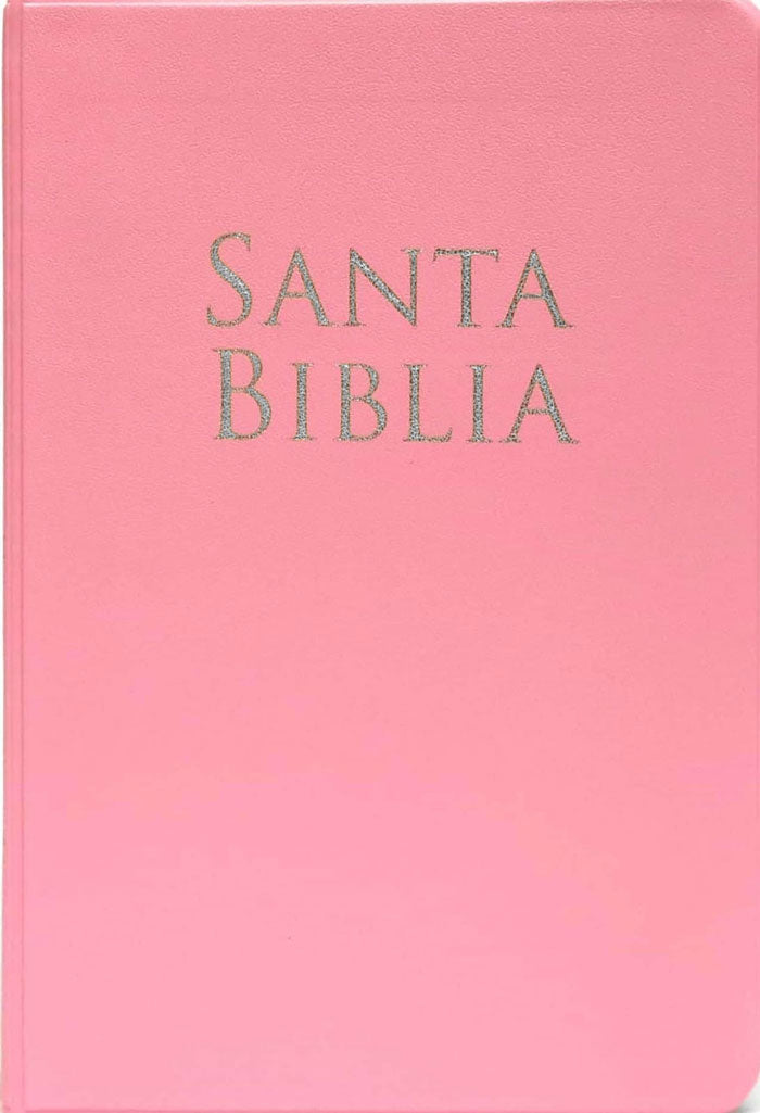 Biblia letra grande, personalizada rosado - RVR 1960
