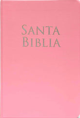 Biblia letra grande, personalizada rosado - RVR 1960
