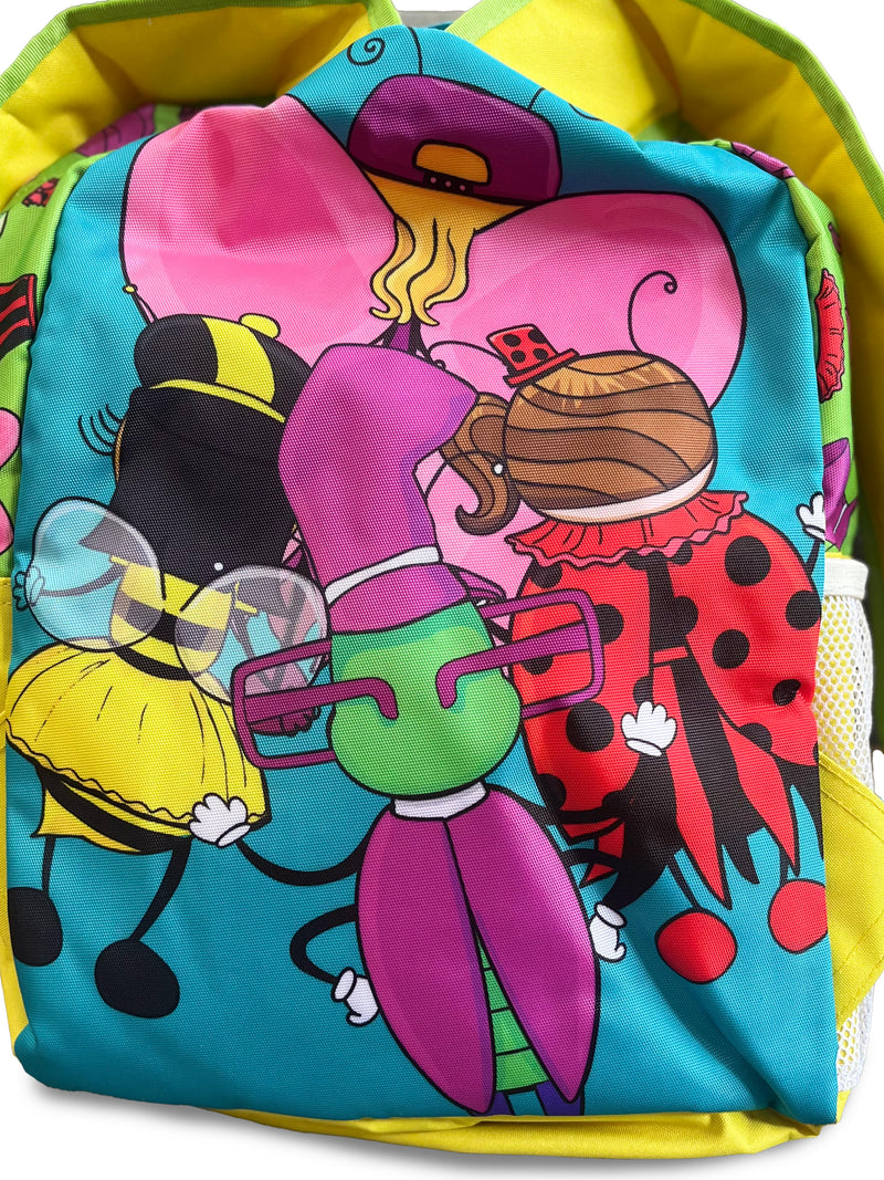 Morral Bichos Freak para niños en tela