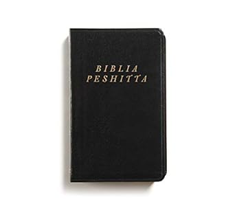 Biblia Peshitta. Imitación piel, negro