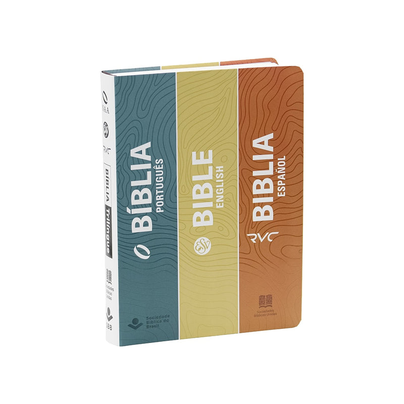 Biblia Trilingüe (Portugués, Inglés, Español). Tapa Semmiflexible