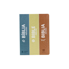 Biblia Trilingüe (Portugués, Inglés, Español). Tapa Semmiflexible