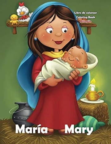 María - Mary: Cuaderno de colorear