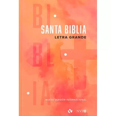 Biblia rustica, letra grande, color rojo - NVI