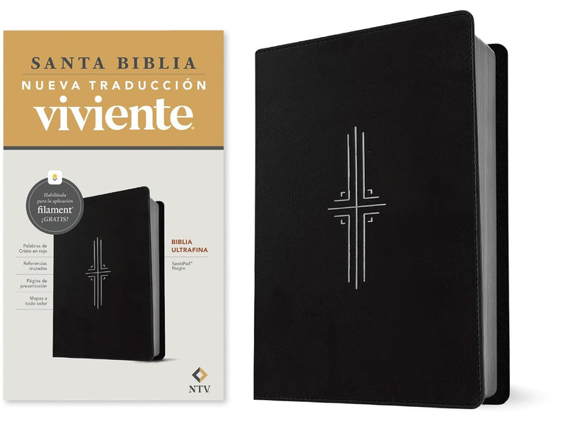 Biblia Ultrafina Negro - NTV con Filament