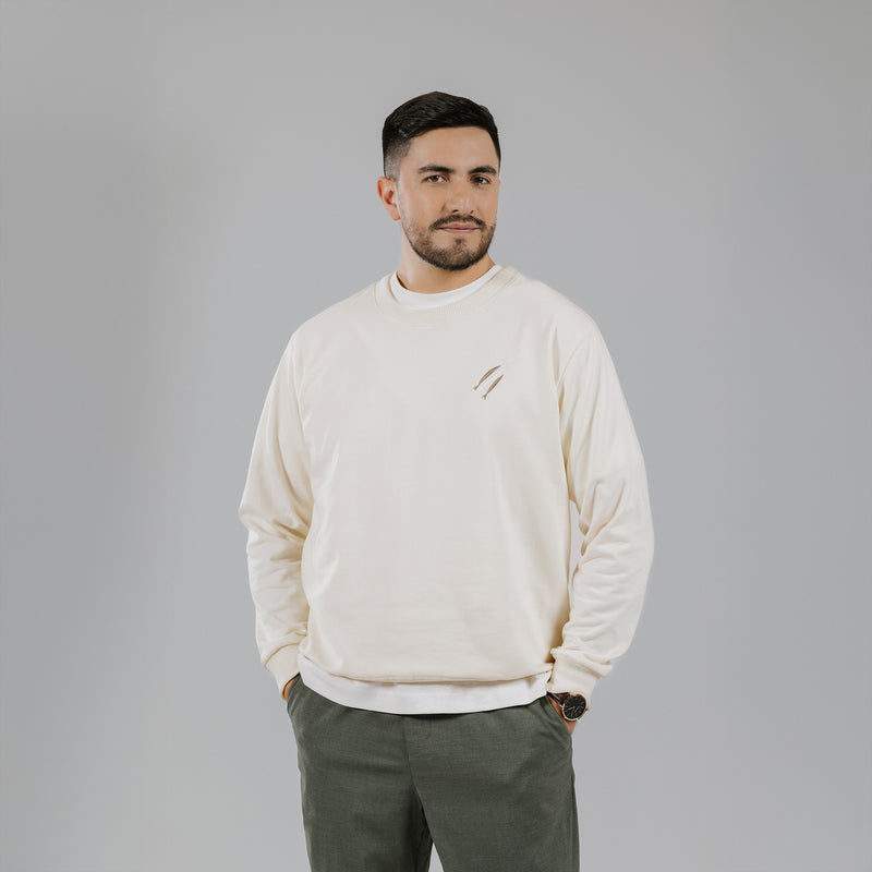 Buzo The Chosen Cuello Redondo Tres Peces Beige