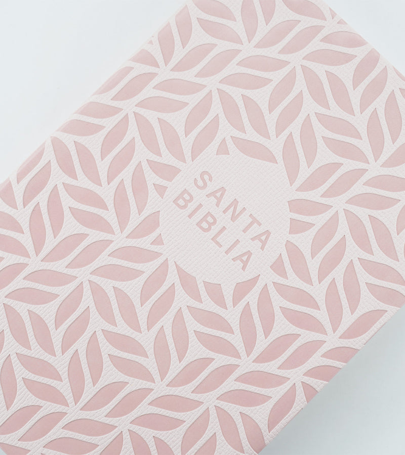 Biblia valor prémium, letra grande con Filament, SentiPiel Rosa - NTV