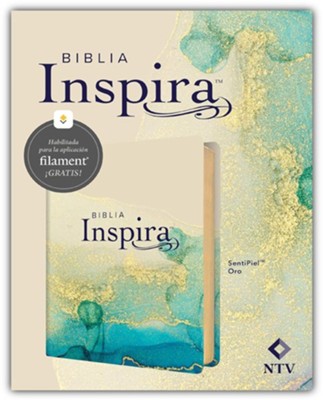 BIBLIA INSPIRA CON FILAMENT COLOR ORO - NTV