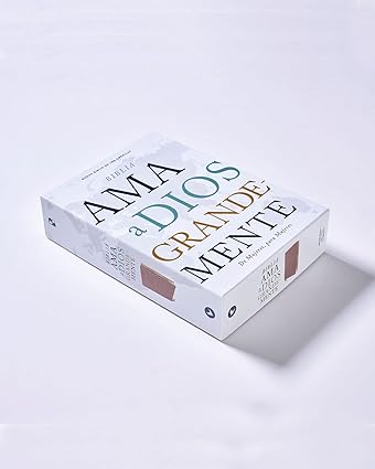 Biblia ama a Dios grandemente oro rosa - NBLA