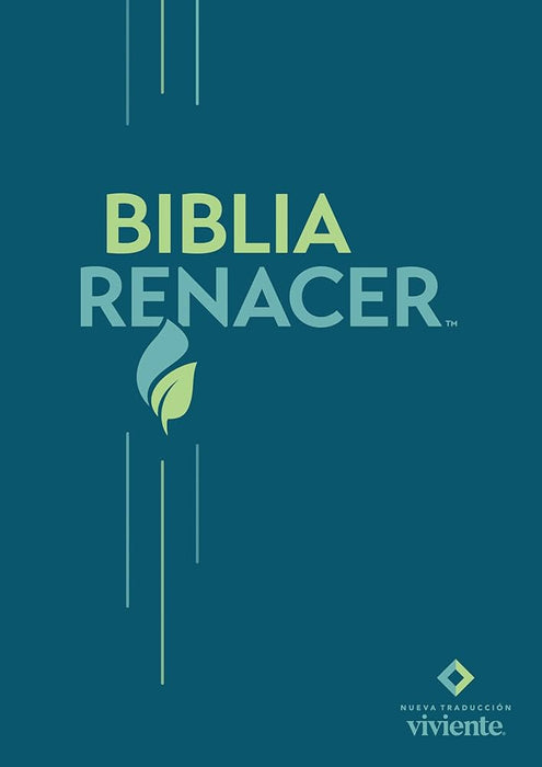 Biblia renacer tapa rústica azul - NTV