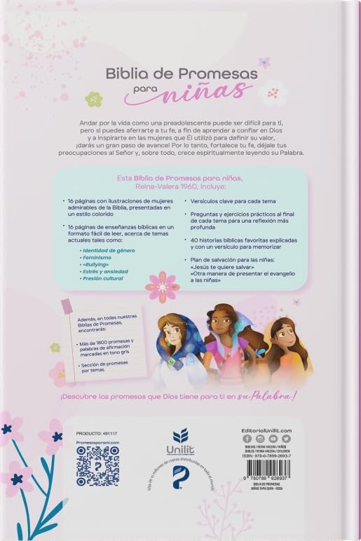Biblia de Promesas para niñas, tapa dura- NTV