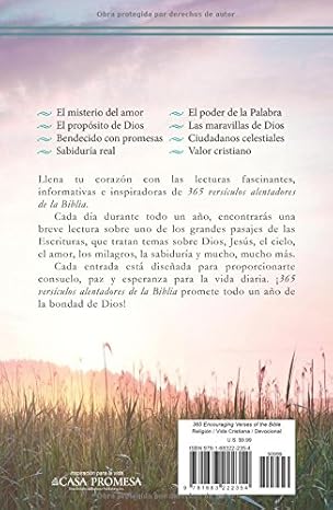 365 versículos alentadores de la Biblia