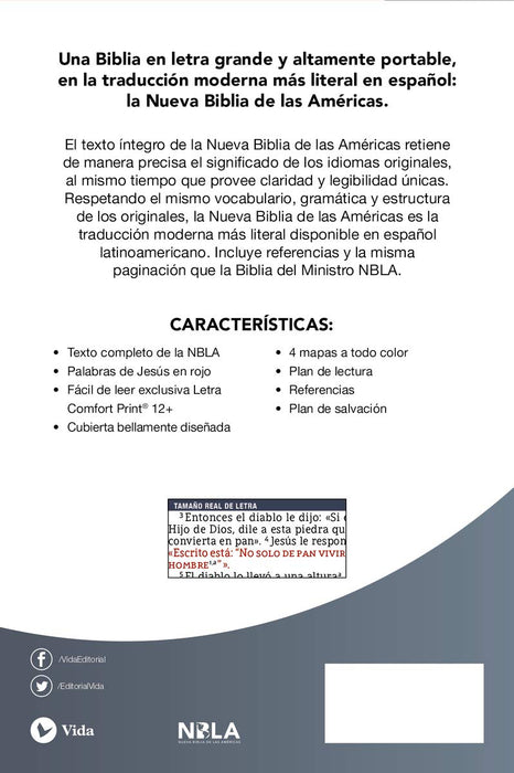 Santa Biblia ultrafina, letra gigante - NBLA