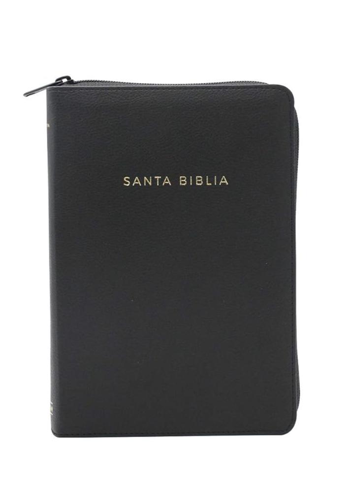 Biblia  letra grande con cierre, color negro - RVR 1960