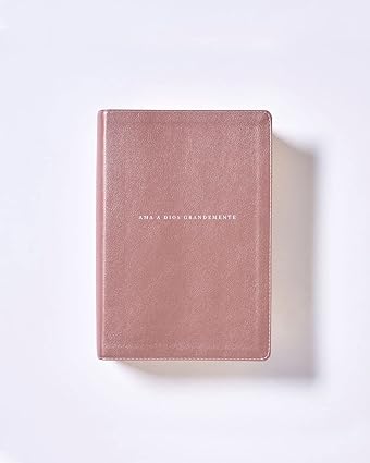 Biblia ama a Dios grandemente oro rosa - NBLA