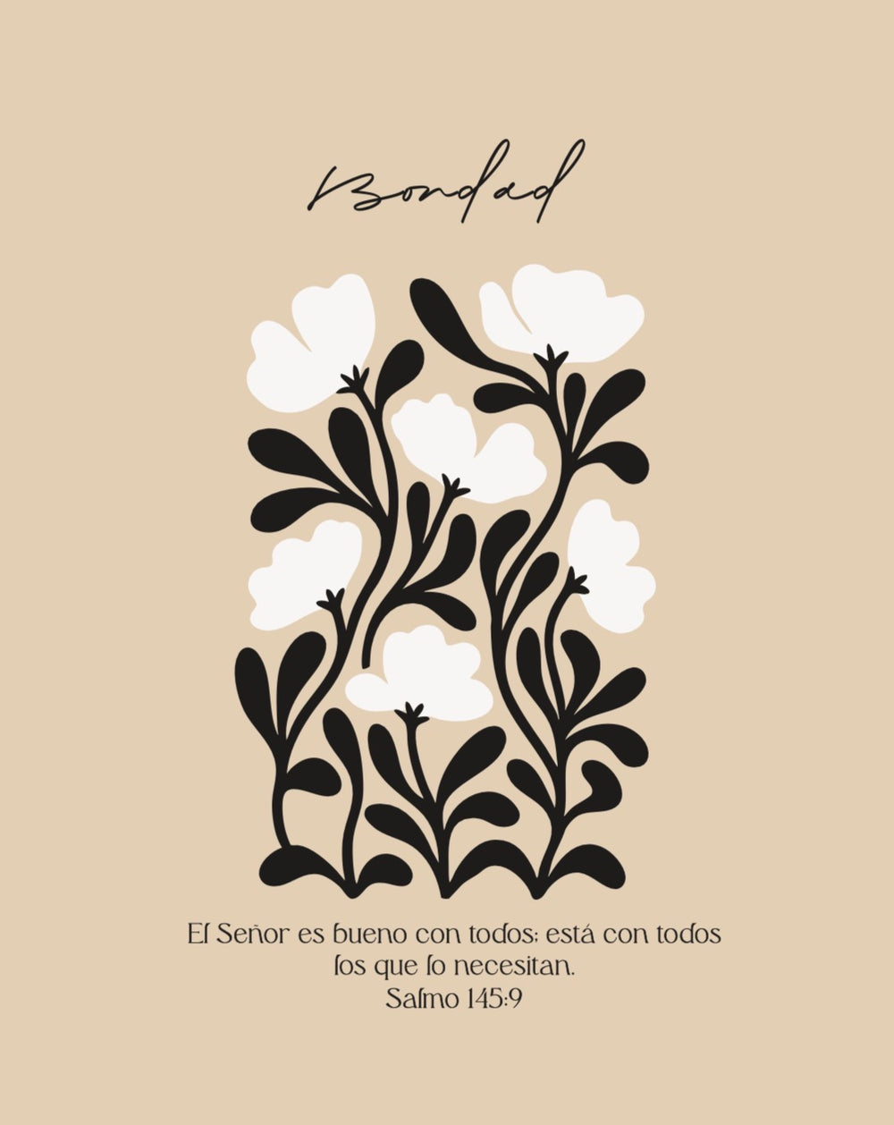 Cuadro decorativo 41cm x 51cm, Bondad, Salmo 145:9
