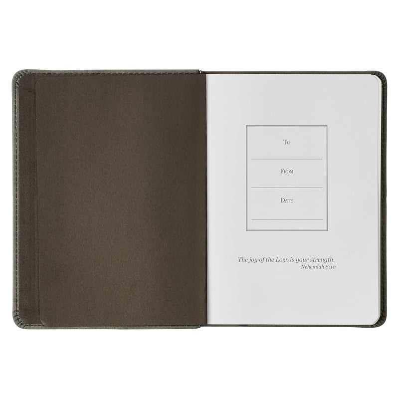 Agenda de lujo Trust in the Lord Proverbios 3:5 - Gris