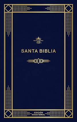 Biblia edición ministerial, azul oscuro, tapa rústica - RVR 1960