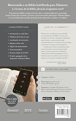 Biblia Manual Letra Grande Blanco - NTV con Filament