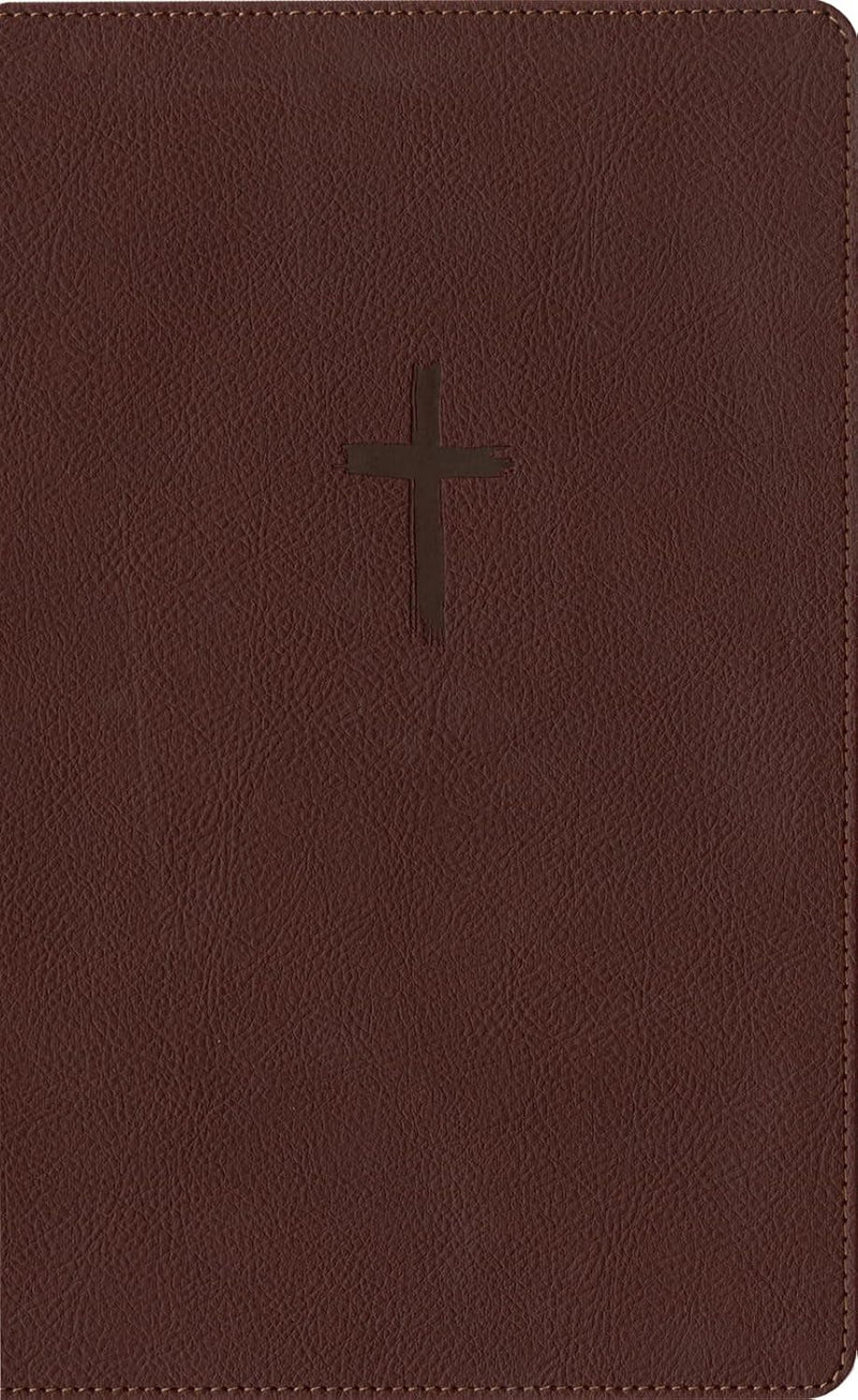 Biblia de referencia, letra grande con Filament, SentiPiel Café, Letra Roja - NTV
