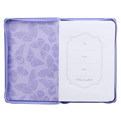 Agenda de lujo Be still butterfly - Púrpura