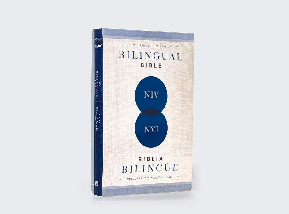 Biblia Bilingue, Azul Marino, Piel Especial - NVI/NIV