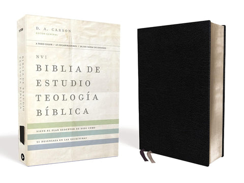 Biblia de estudio, teologia biblica, color negro - NVI