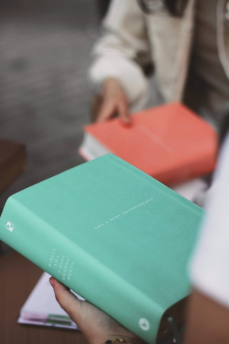 Biblia ama a Dios grandemente turquesa- NBLA
