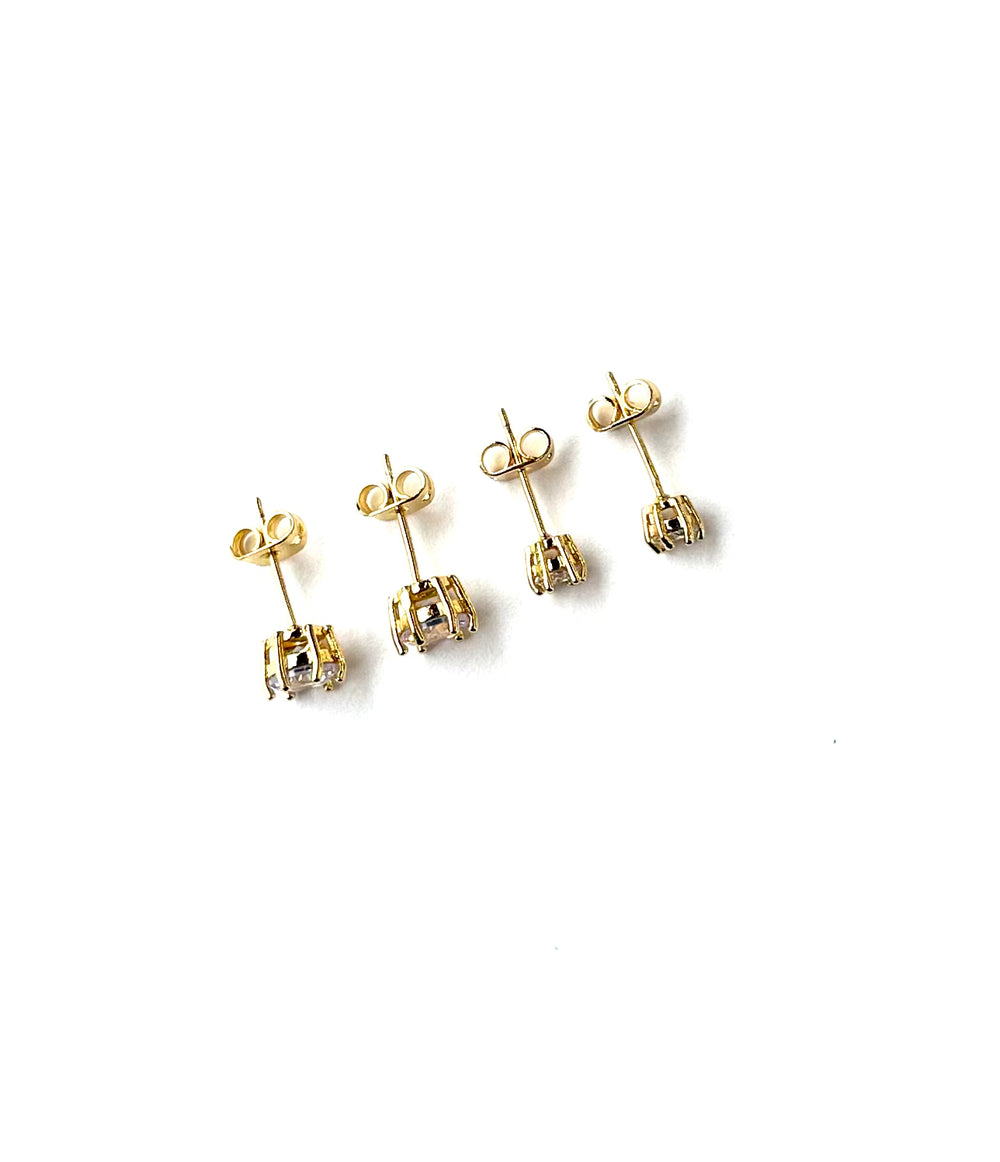 Set Aretes duo diamantes