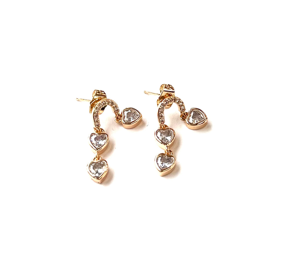 Aretes Medio arco corazones
