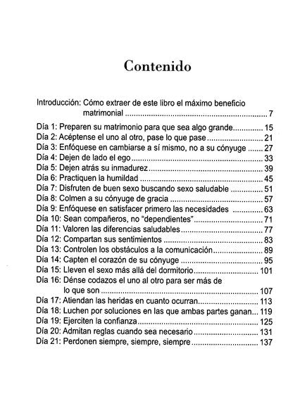 21 días para lograr un matrimonio estupendo