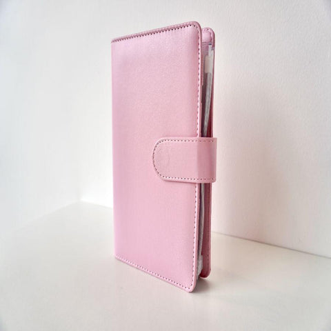 Organizador financiero rosado