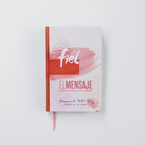 Biblia El Mensaje Pink Cross - Tapa Dura