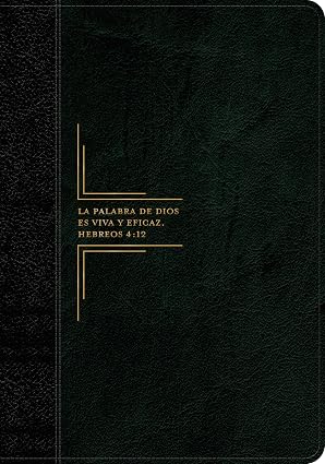 Biblia de estudio del diario vivir, letra grande sentipiel negro ónice - RVR 1960