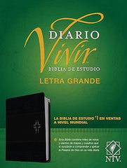Biblia de estudio del diario vivir NTV, letra grande (SentiPiel, Negro/Ónice