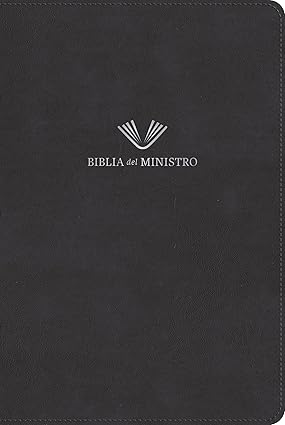 RVR 1960 Biblia del ministro, edición ampliada, negro piel fabricada
