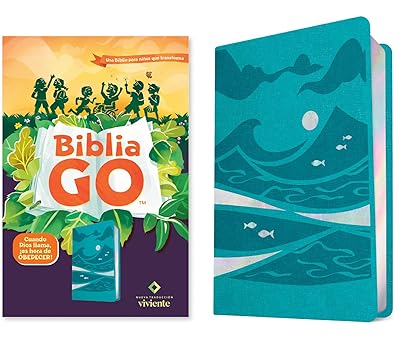 Biblia GO para niños, color verde azulado - NTV