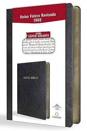 Biblia letra súper gigante, símil piel negro - RVR 1960